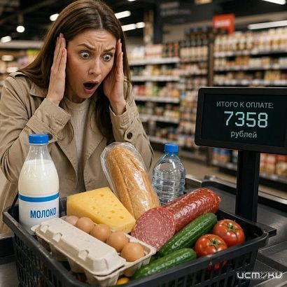 Минимальный набор продуктов в Орловской области подорожал до 7358 рублей