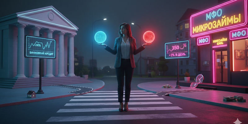 Микрозайм или банковский кредит: в чём реальная разница и когда выбрать МФО