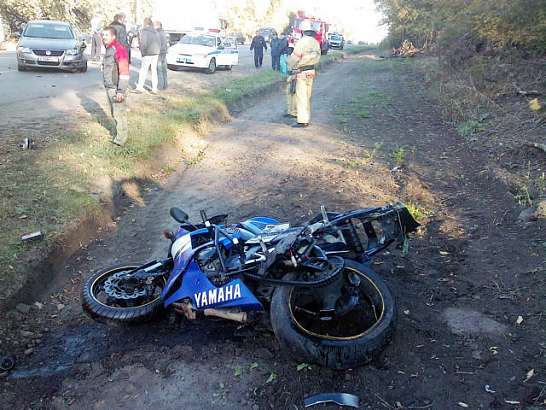 Под Орлом насмерть разбился мотоциклист