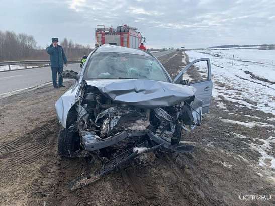 На Орловщине молодой водитель на иномарке улетел с трассы в кювет