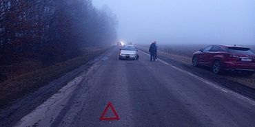 Под Орлом на узкой дороге не разъехались два автомобиля