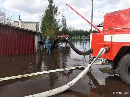 Во Мценском и Знаменском районе из-за обильных осадков затопило несколько дворов частных домов