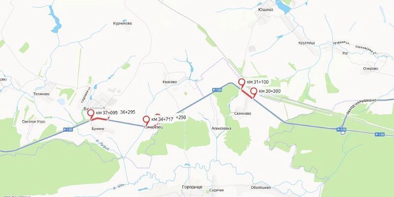 освещение Участок орловской трассы до мая останется без освещения