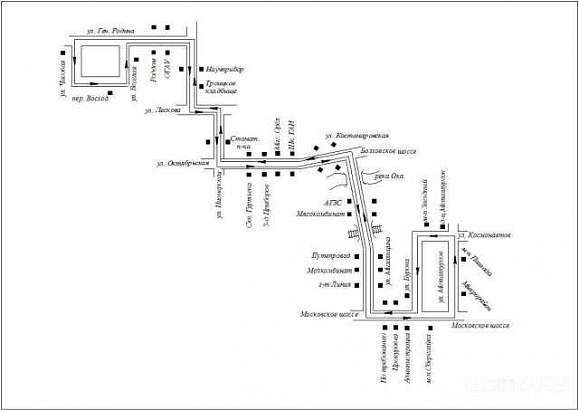СХЕМА маршрута № 23