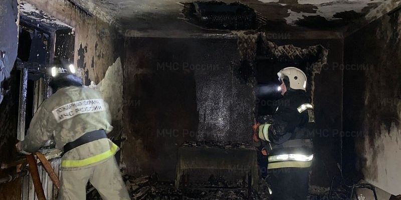 В Покровском районе сгорел дом 