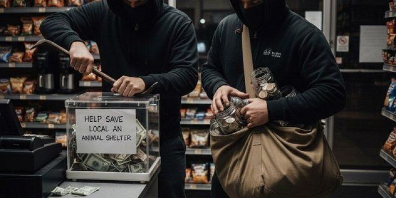 В Орле двое местных жителей совершили кражу коробки с пожертвованиями из кафе