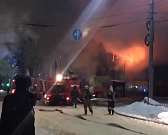 Фото и видео пожара в ТЦ Атолл в Орле