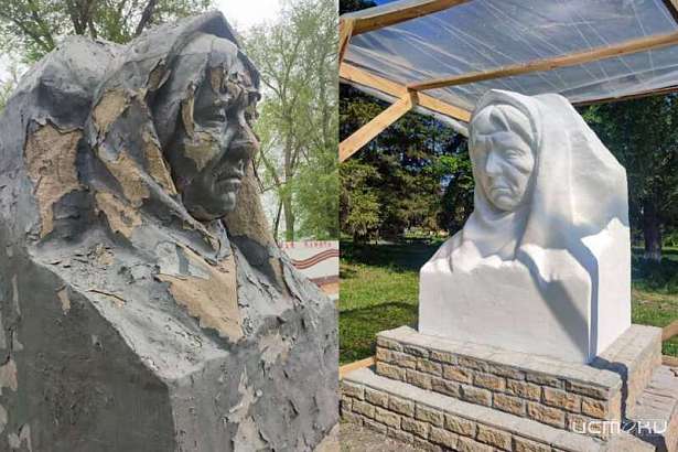 Орловский приход восстановил памятники советским воинам в ЛНР 