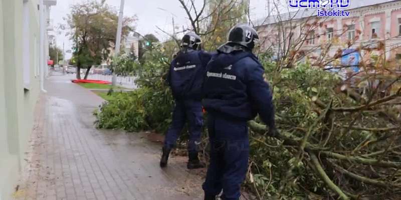 Циклон "Патрик" унес из Орловщины тепло, а принес холода и ураганный ветер со снегом. Последствия непогоды на выходных еще устраняют