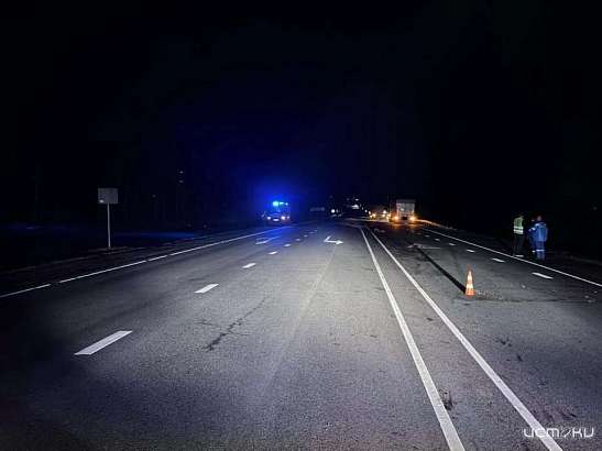 Пешеход погиб на темной трассе в Орловской области