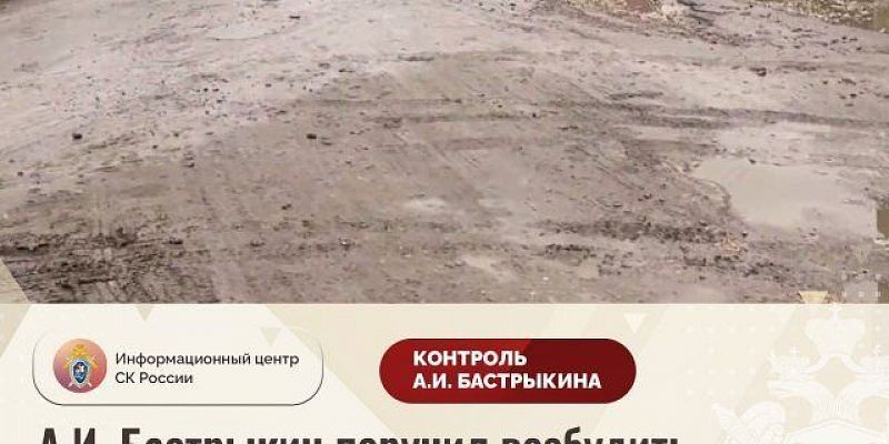 Бастрыкин поручил возбудить уголовное дело по факту разбитой дороги в Орловском МО