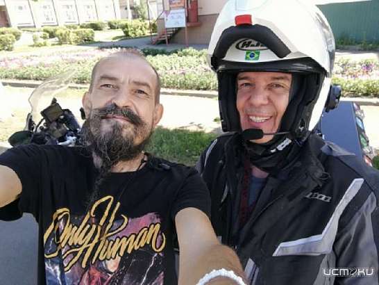 Бразильский байкер посетил один из городов Орловщины