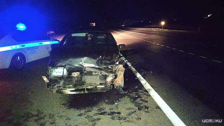 На орловской трассе столкнулись две иномарки. Пострадала женщина