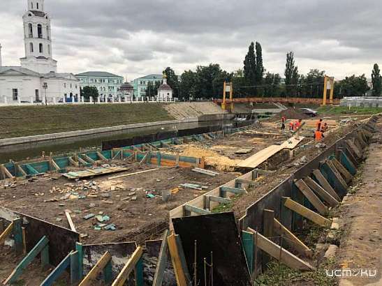 Монолитные работы в Детском парке Орла завершены на 90%