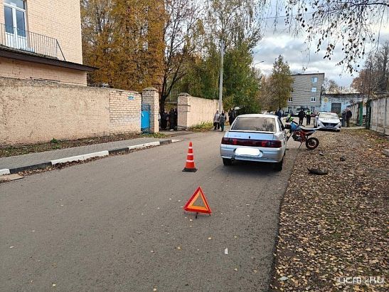 Под Орлом 15-летний подросток на мотоцикле попал в ДТП