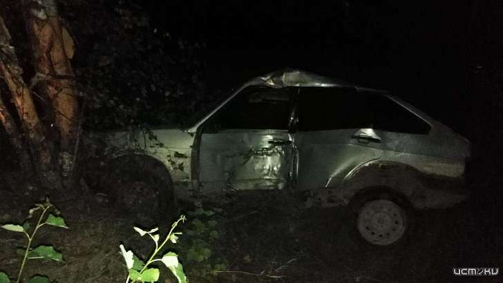 На Орловщине водитель «девятки» слетел с трассы