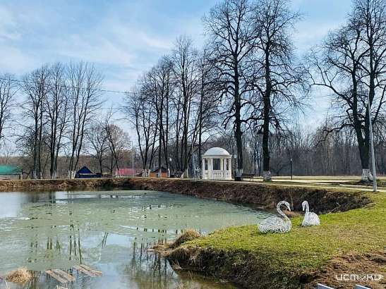 Во Мценском районе в парке Шеншиных начался второй этап благоустройства
