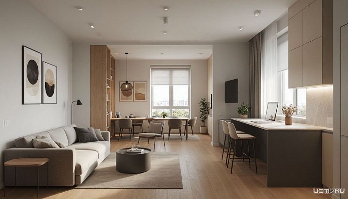 Как грамотно зонировать трёхкомнатную квартиру: принципы и реальные примеры