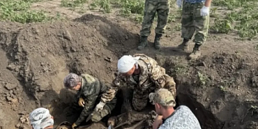  Орловские поисковики подняли останки двух красноармейцев