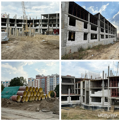 Орловские областные чиновники публикуют кадры стройки школы по ул. Родзевича-Белевича