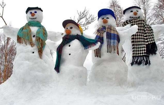 В Орле прошел конкурс снеговиков 