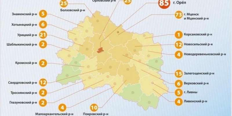 На Орловщине число заболевших коронавирусом перевалило за три сотни