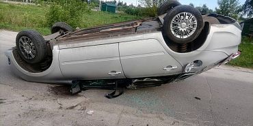 дтп Под Орлом перевернулась машина с детьми
