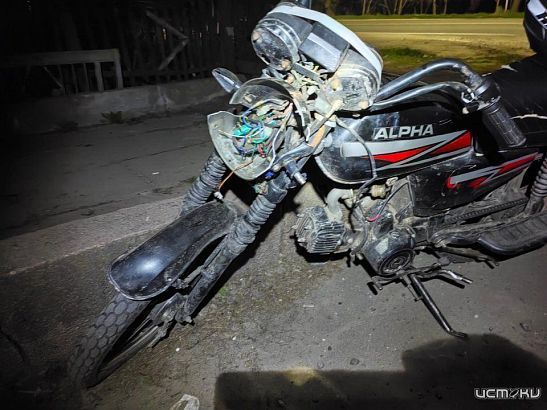 ДТП на Орловщине: юный мопедист отправил в больницу свою пассажирку