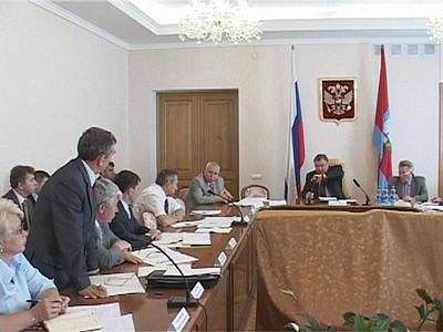 Совещание в областной администрации