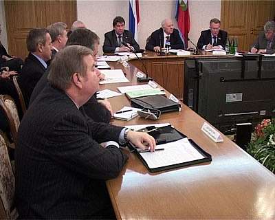 Рабочая встреча с губернатором области