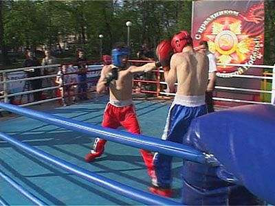 Матчевая встреча по кикбобсингу.