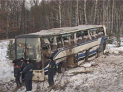 Авария с пассажирским автобусом