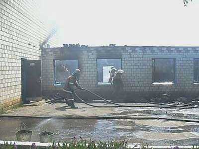 Пожар в школе