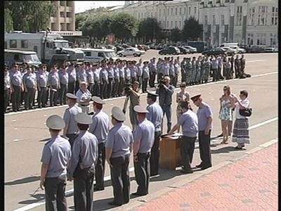 Развод на центральной площади