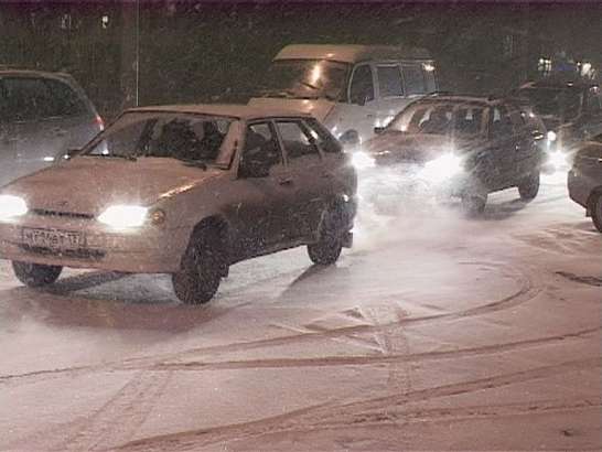 Город в снегу