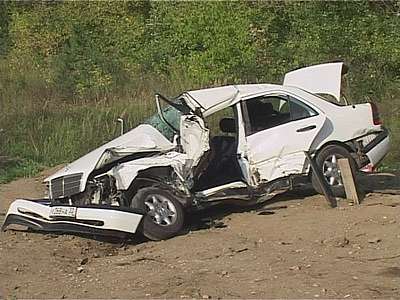 Авария в Лужках