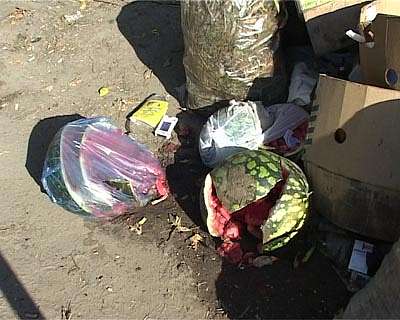 Ул. Колхозная утопает в мусоре