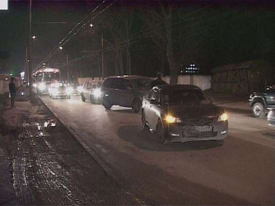 Авария, повлекшая серьезную «пробку»