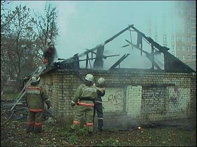 Пожар в здании с/х колледжа