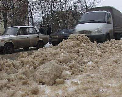 Завалы на дорогах